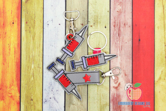 A Designer’s Review of the Syringe ITH Keyfob for Holiday Product Lines