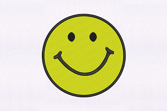 A Premium Boutique Review of the Classic Smiling Emoji Embroidery Design
