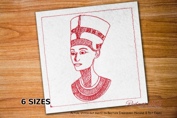 A Professional Review of the Beautiful Egyptian Queen Redwork Design