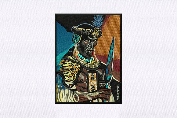 African Warrior Embroidery Design Review for Holiday Projects
