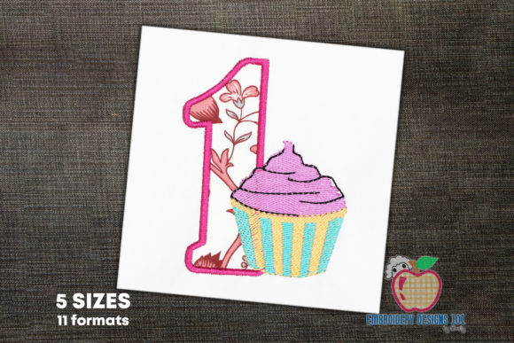 An Ice Cream Cup Design for Seasonal Embroidery Projects