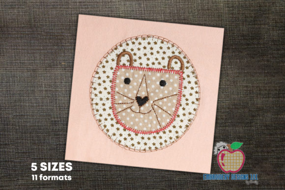 Cartoon Lion Face Applique: A Seasonal Design Review