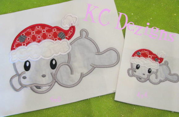 Christmas Baby Hippo Applique: My Holiday Collection Review