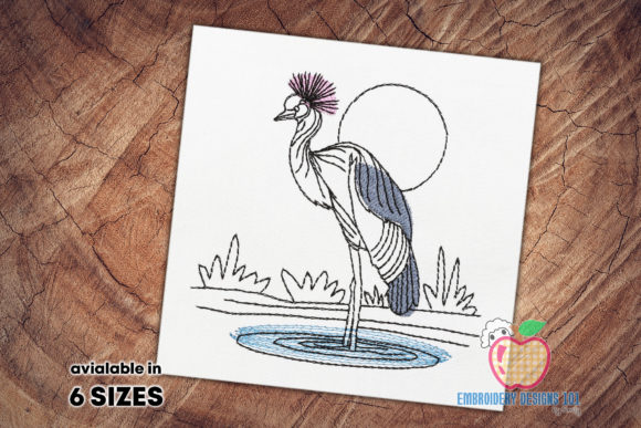 Crane Bird in the River: A Designer's Take for Boutique Apparel