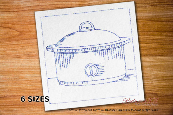 Crock Pot Redwork: A Heartfelt Design for Personalized Gifts