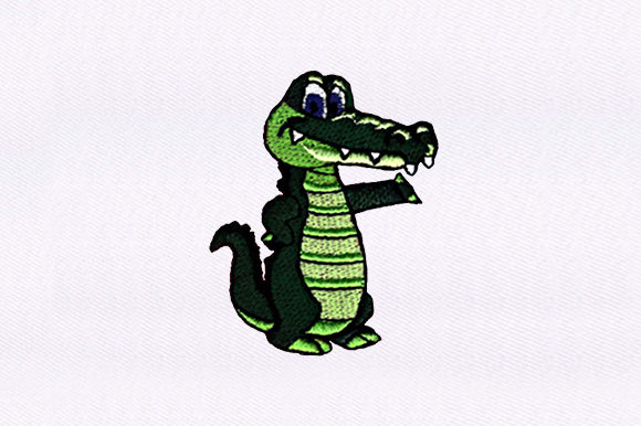 Little Alligator: A Professional Designer's Take on This Charming Baby Animal Embroidery