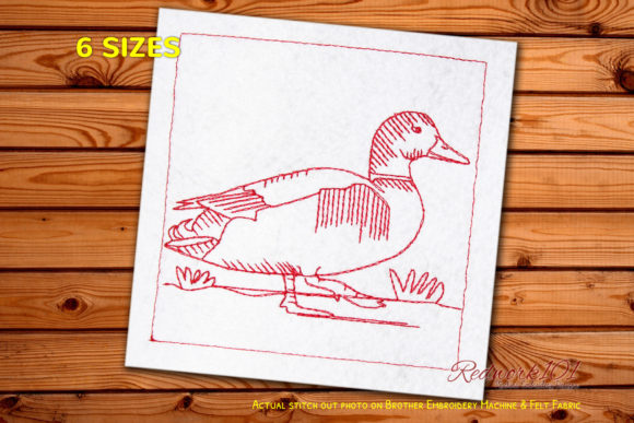 Mallard Wild Duck: A Redwork Embroidery Review