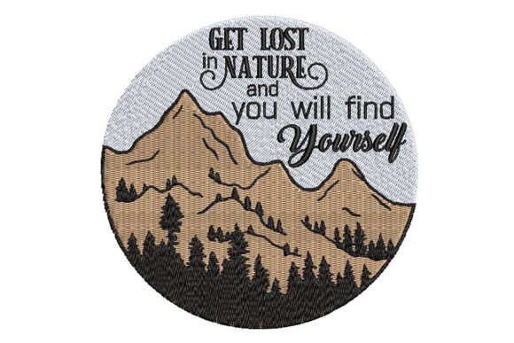 Mountain Quote Embroidery for Nature Lovers