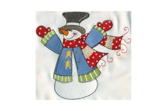 Sassy Snowman Adds Festive Fun to Holiday Embroidery
