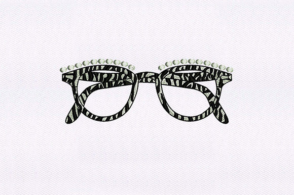 Zebra Print Glasses: A Wildly Elegant Embroidery Design Review